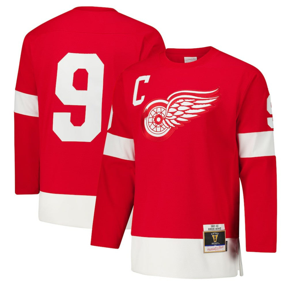 Gordie Howe Detroit Red Wings 1960-61 Power Play Jersey - Red Jerseys