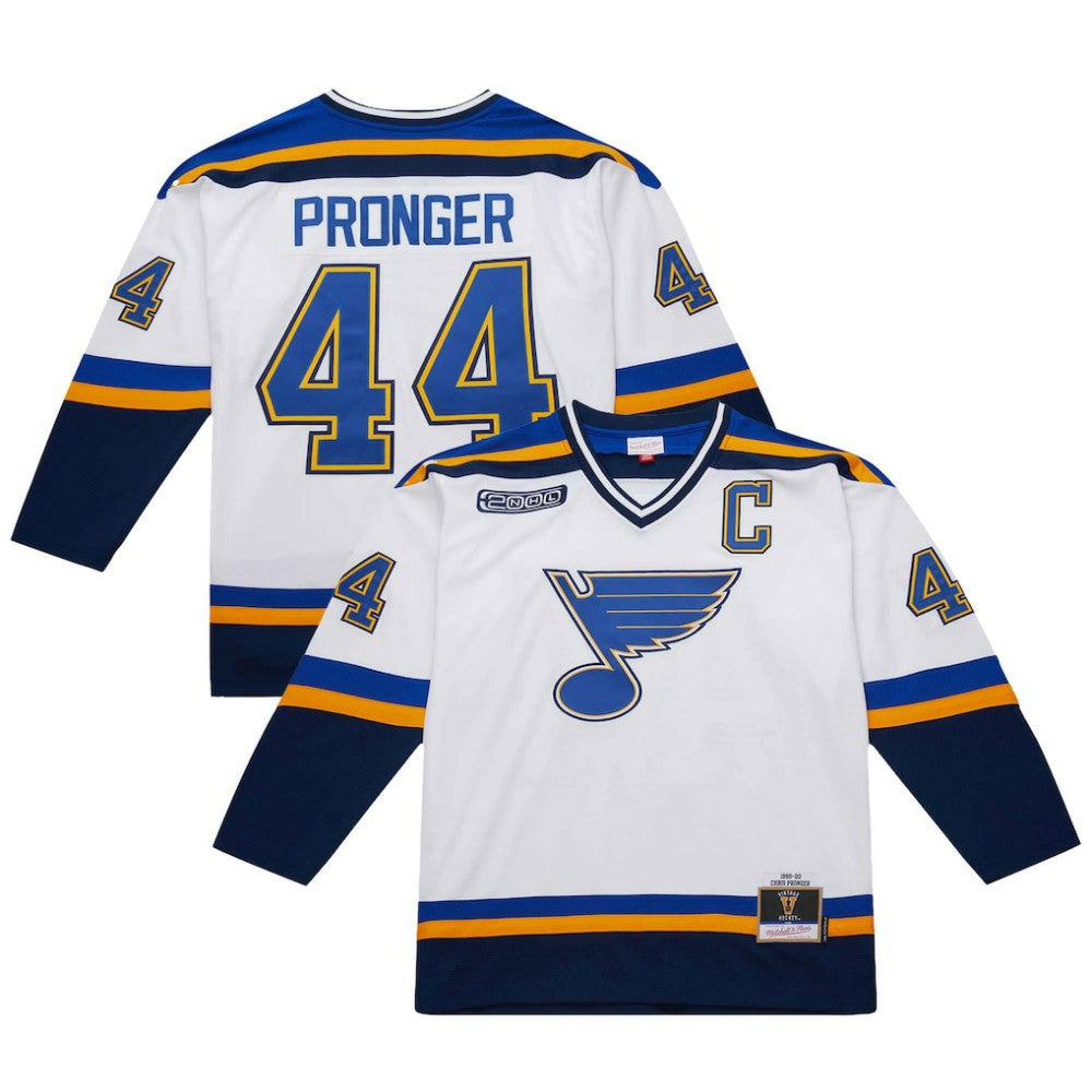 Chris Pronger St. Louis Blues 1999-00 Power Play Jersey - White Jerseys