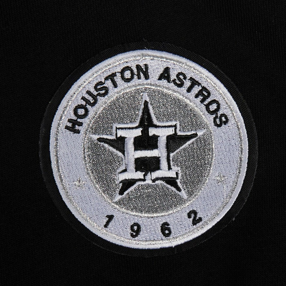 Houston Astros Pro Standard Women's Pearl Cropped Pullover Sweatshirt
 Black