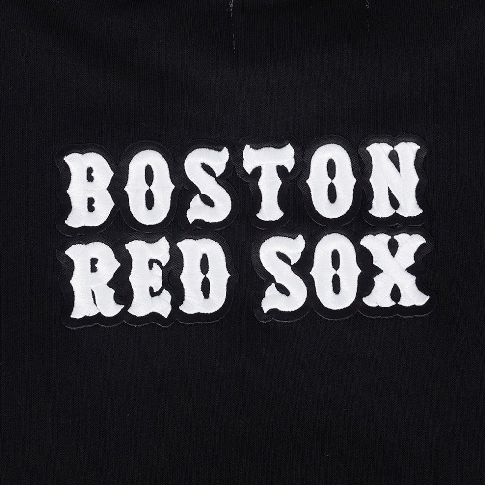 Boston Red Sox Pro Standard Women's Pearl Cropped Pullover Sweatshirt
 Black