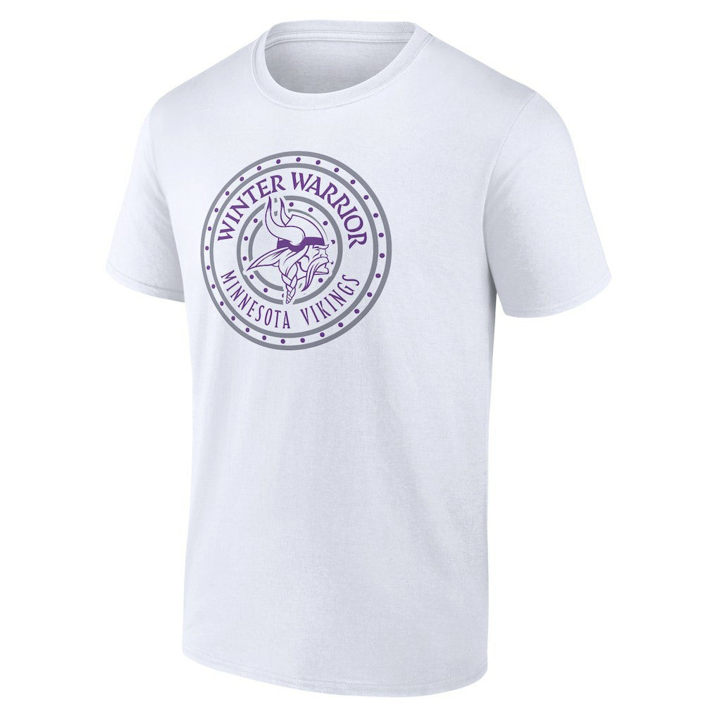Minnesota Vikings Warriors Shield T-Shirt - White sale