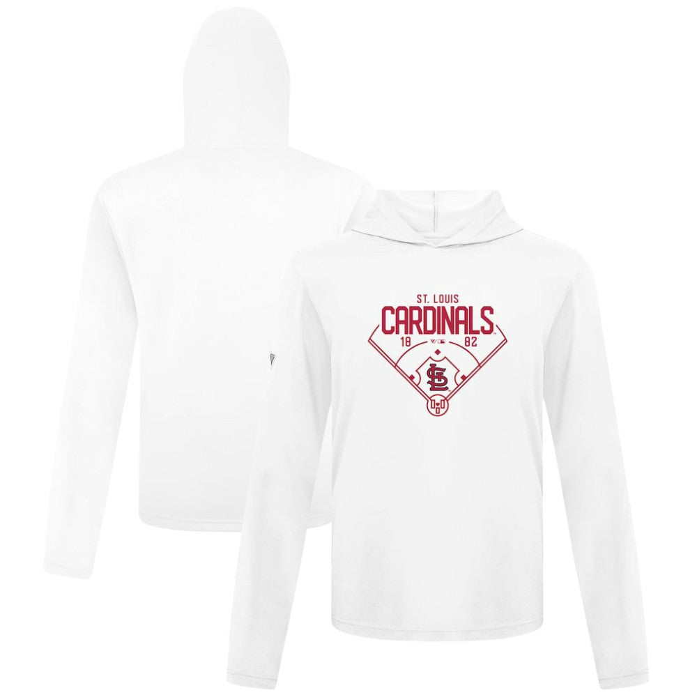 St. Louis Cardinals Levelwear Anthem Home Field Pullover Hoodie White