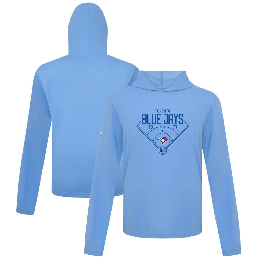 Toronto Blue Jays Levelwear Anthem Home Field Pullover Hoodie Light Blue