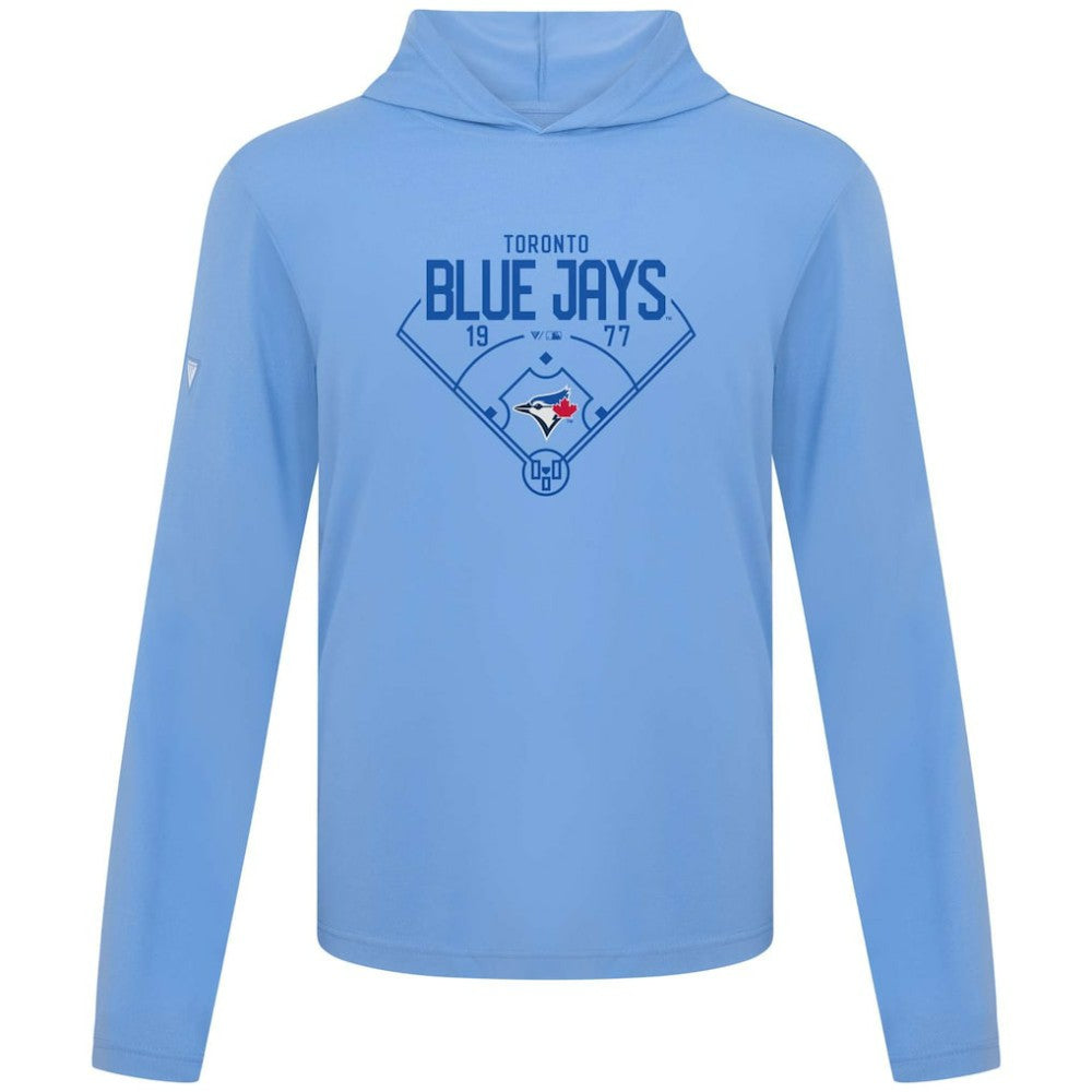 Toronto Blue Jays Levelwear Anthem Home Field Pullover Hoodie Light Blue