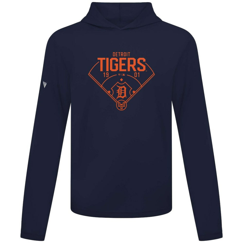 Detroit Tigers Levelwear Anthem Home Field Pullover Hoodie Navy