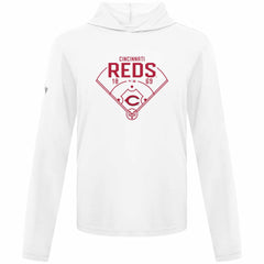 Cincinnati Reds Levelwear Anthem Home Field Pullover Hoodie White