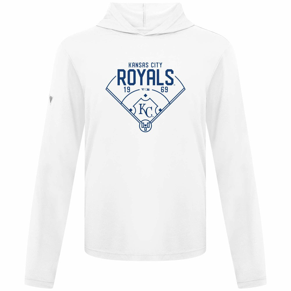 Kansas City Royals Levelwear Anthem Home Field Pullover Hoodie White