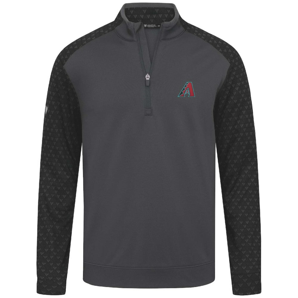 Arizona Diamondbacks Levelwear Aztec Insignia 2.0 Quarter-Zip Pullover Top Charcoal