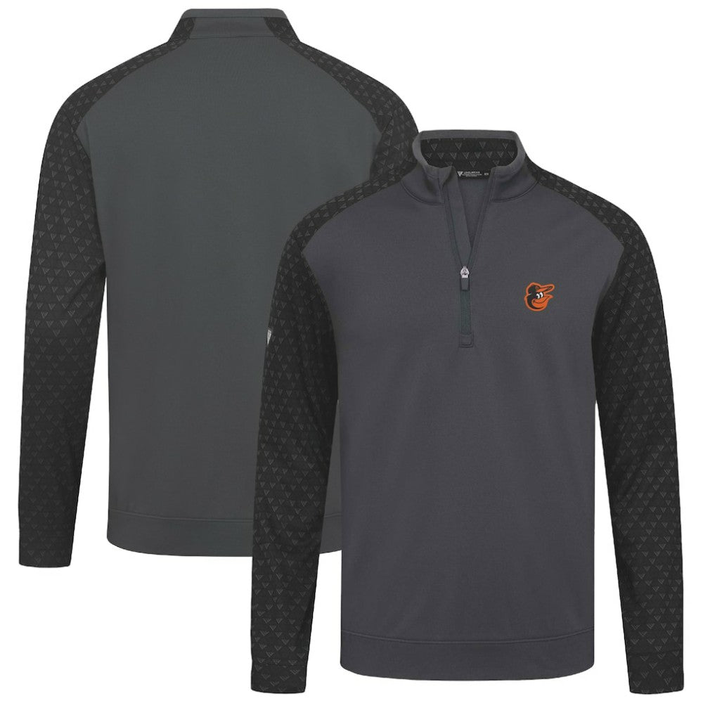 Baltimore Orioles Levelwear Aztec Insignia 2.0 Quarter-Zip Pullover Top Charcoal