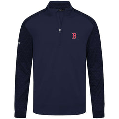 Boston Red Sox Levelwear Aztec Insignia 2.0 Quarter-Zip Pullover Top Navy