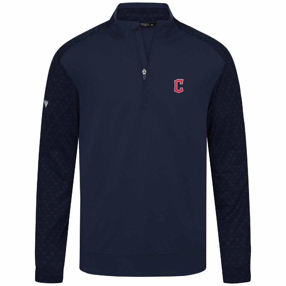 Cleveland Guardians Levelwear Aztec Insignia 2.0 Quarter-Zip Pullover Top Navy