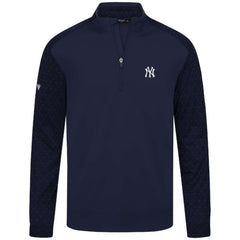 New York Yankees Levelwear Aztec Insignia 2.0 Quarter-Zip Pullover Top Navy