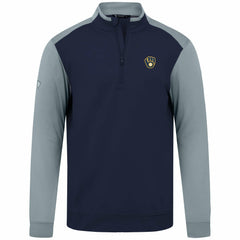 Milwaukee Brewers Levelwear Insignia 2.0 Quarter-Zip Pullover Top Navy