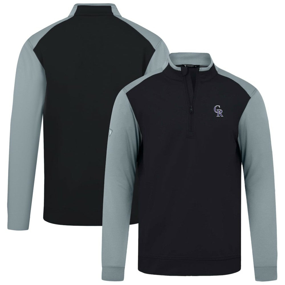 Colorado Rockies Levelwear Insignia 2.0 Quarter-Zip Pullover Top Black