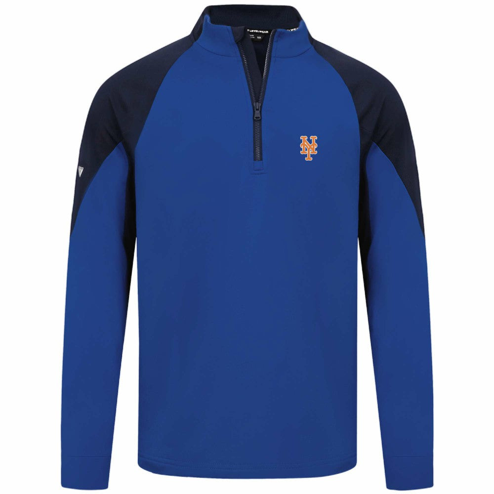 New York Mets Levelwear Cadet Insignia 2.0 Raglan Quarter-Zip Jacket Royal