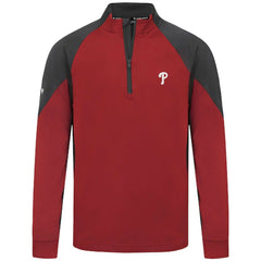Philadelphia Phillies Levelwear Cadet Insignia 2.0 Raglan Quarter-Zip Jacket Red