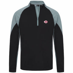 Cincinnati Reds Levelwear Cadet Insignia 2.0 Raglan Quarter-Zip Jacket Black