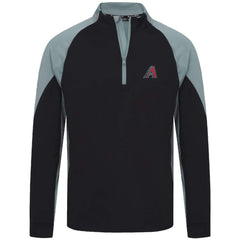 Arizona Diamondbacks Levelwear Cadet Insignia 2.0 Raglan Quarter-Zip Jacket Black