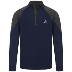Atlanta Braves Levelwear Cadet Insignia 2.0 Raglan Quarter-Zip Jacket Navy