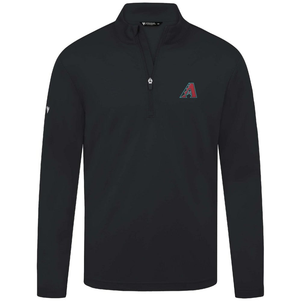 Arizona Diamondbacks Levelwear Heron Insignia 2.0 Quarter-Zip Jacket Black