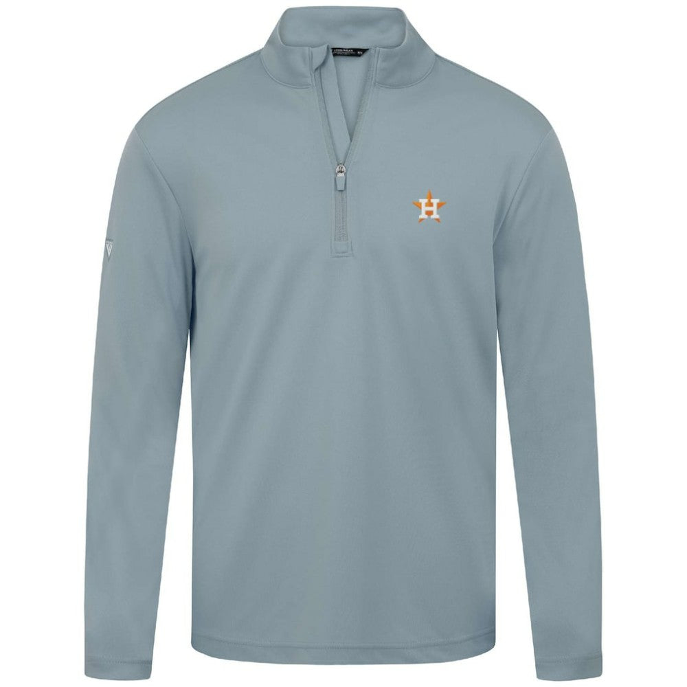 Houston Astros Levelwear Heron Insignia 2.0 Quarter-Zip Jacket Gray