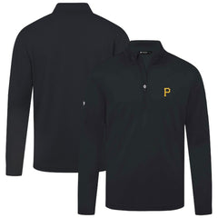 Pittsburgh Pirates Levelwear Heron Insignia 2.0 Quarter-Zip Jacket Black