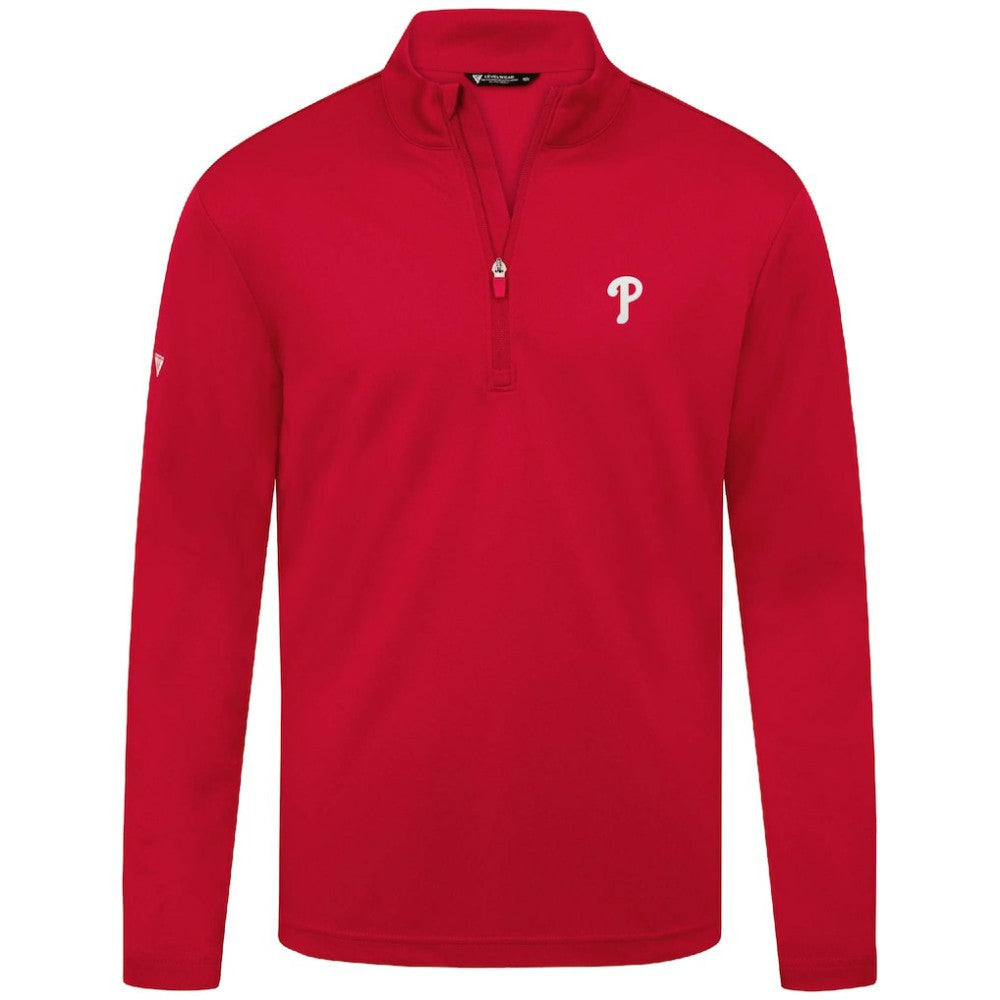 Philadelphia Phillies Levelwear Heron Insignia 2.0 Quarter-Zip Jacket Red