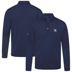 New York Yankees Levelwear Heron Insignia 2.0 Quarter-Zip Jacket Navy