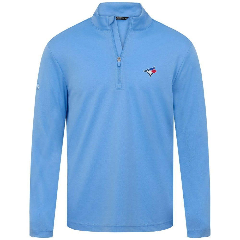 Toronto Blue Jays Levelwear Heron Insignia 2.0 Quarter-Zip Jacket Light Blue