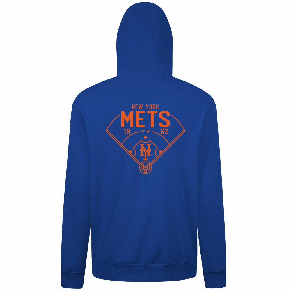 New York Mets Levelwear Podium Primary Pullover Hoodie Royal