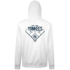 New York Yankees Levelwear Podium Primary Pullover Hoodie White