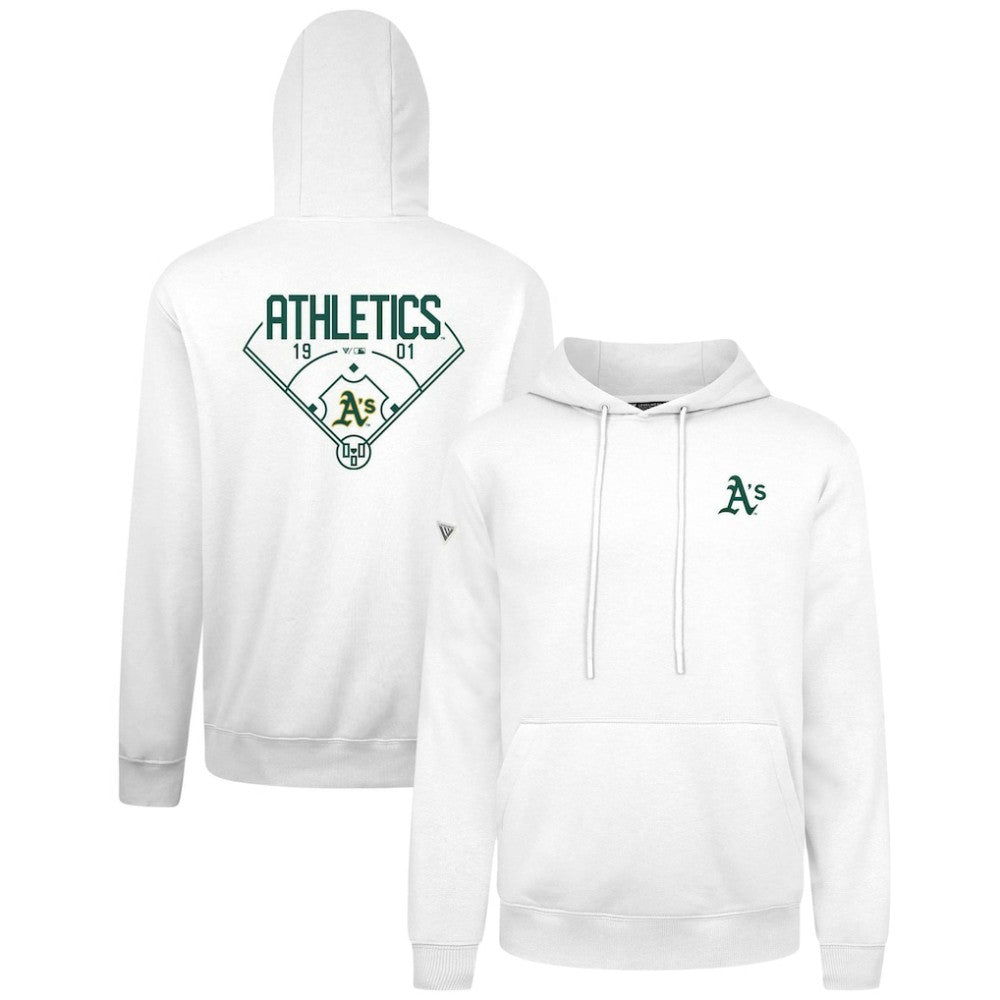 Athletics Levelwear Podium Primary Pullover Hoodie White