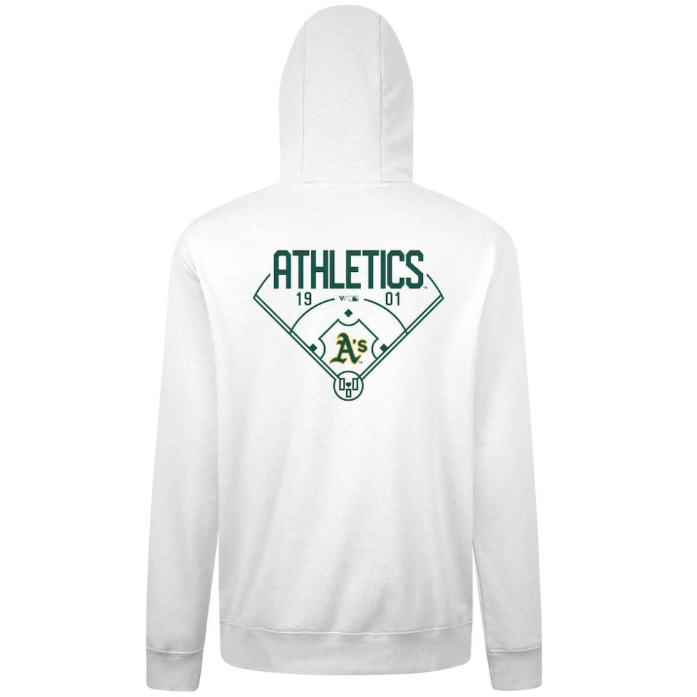 Athletics Levelwear Podium Primary Pullover Hoodie White
