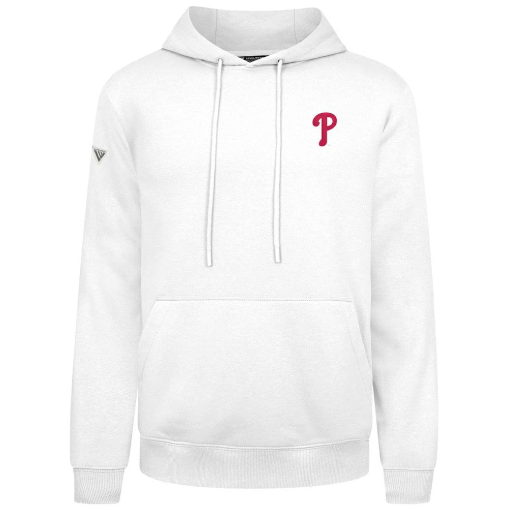Philadelphia Phillies Levelwear Podium Primary Pullover Hoodie White