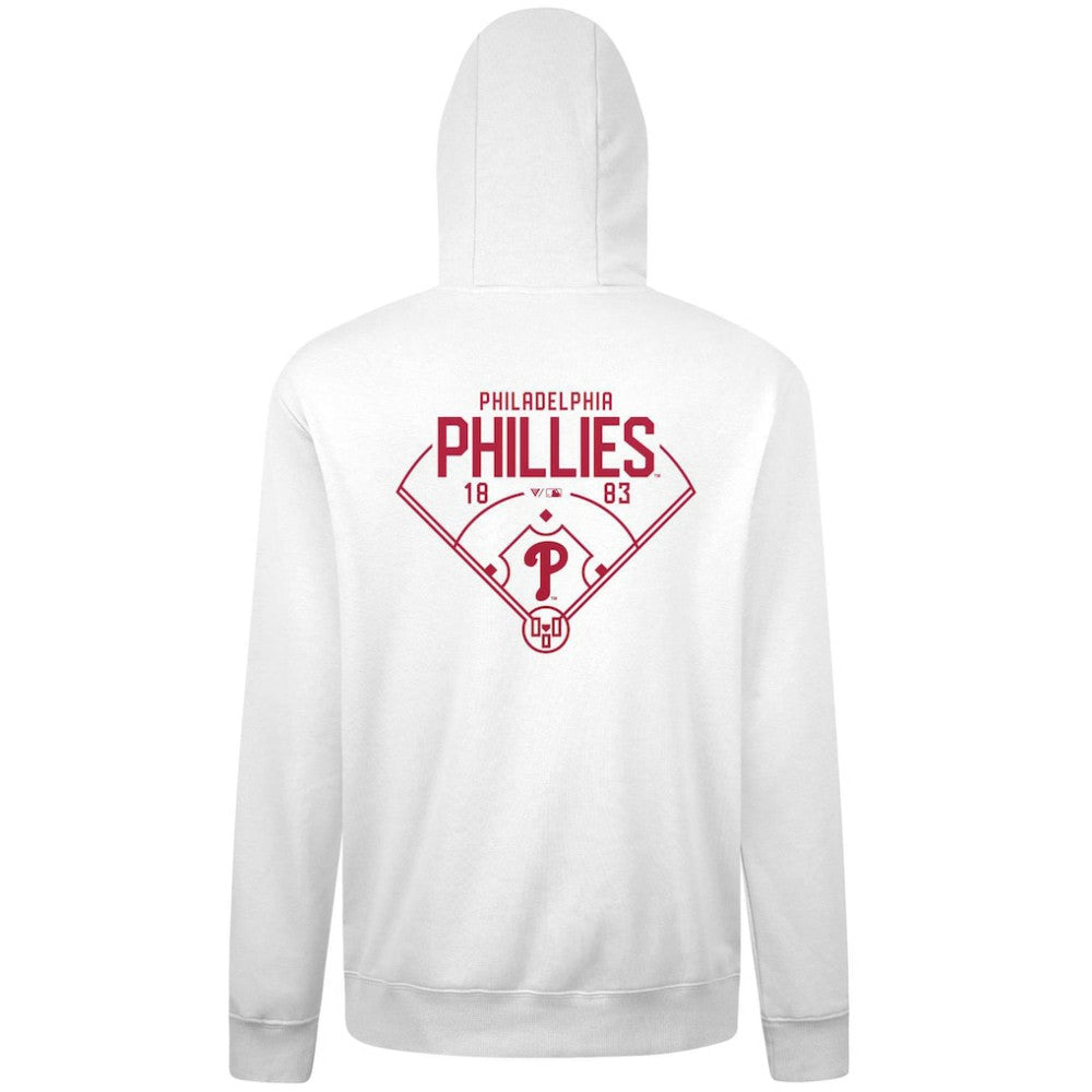 Philadelphia Phillies Levelwear Podium Primary Pullover Hoodie White
