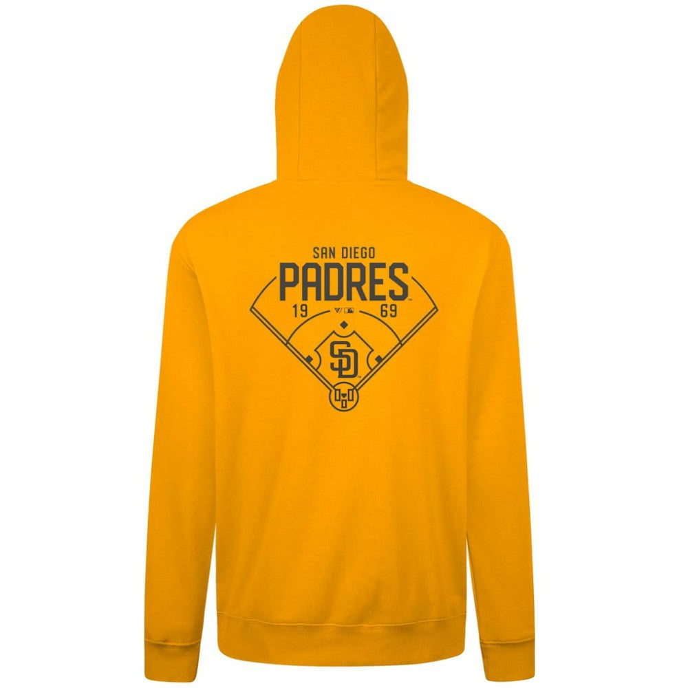 San Diego Padres Levelwear Podium Primary Pullover Hoodie Gold