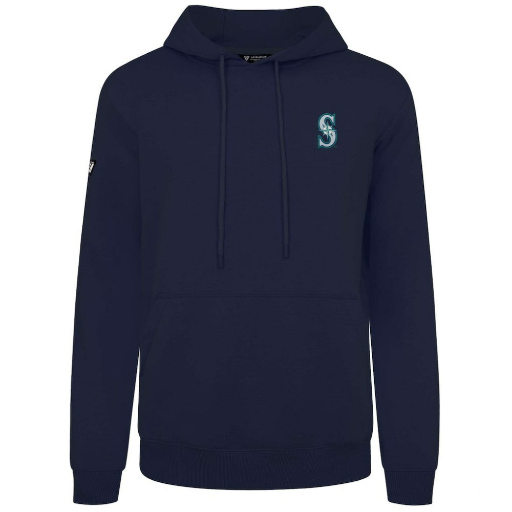 Seattle Mariners Levelwear Podium Primary Pullover Hoodie Navy