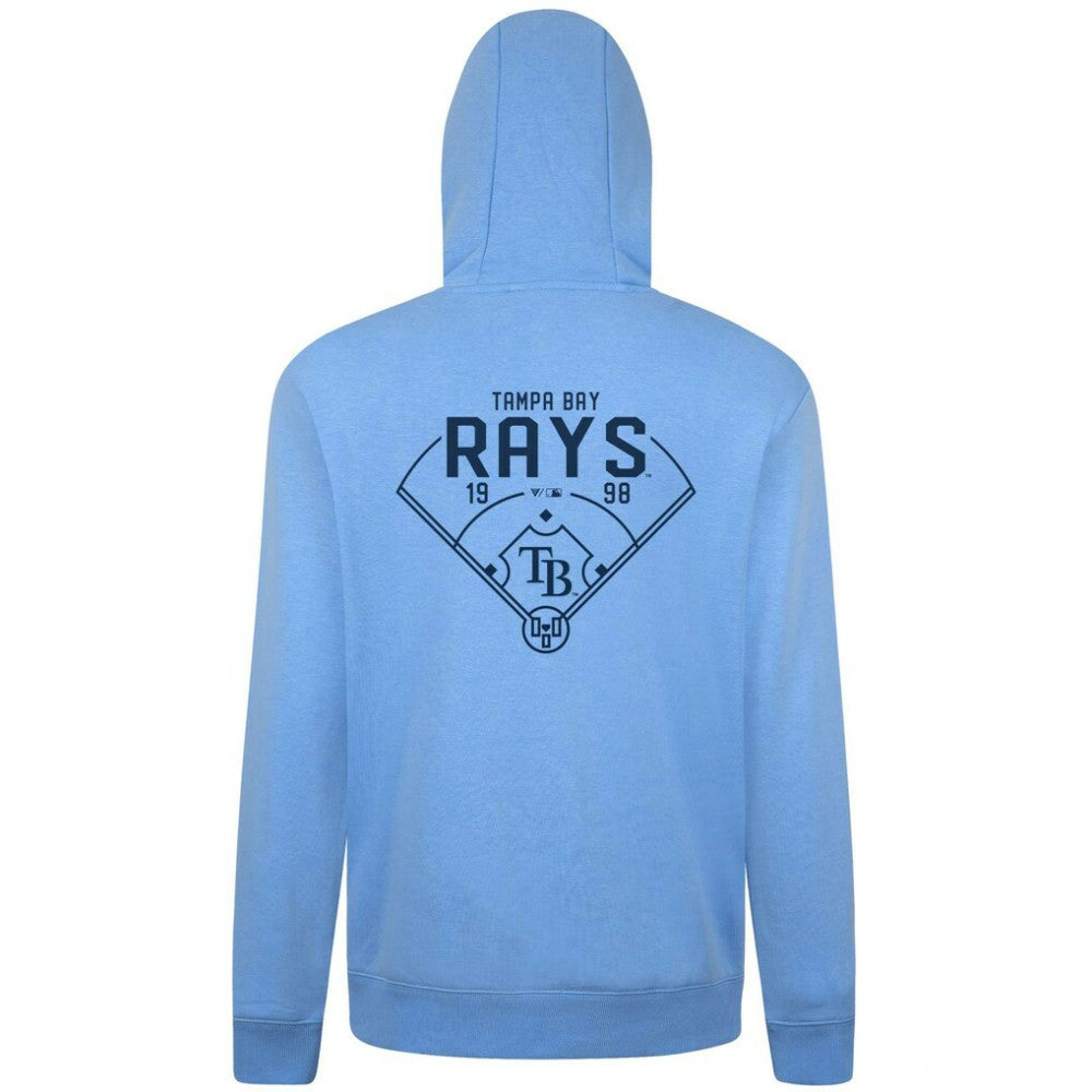 Tampa Bay Rays Levelwear Podium Primary Pullover Hoodie Light Blue