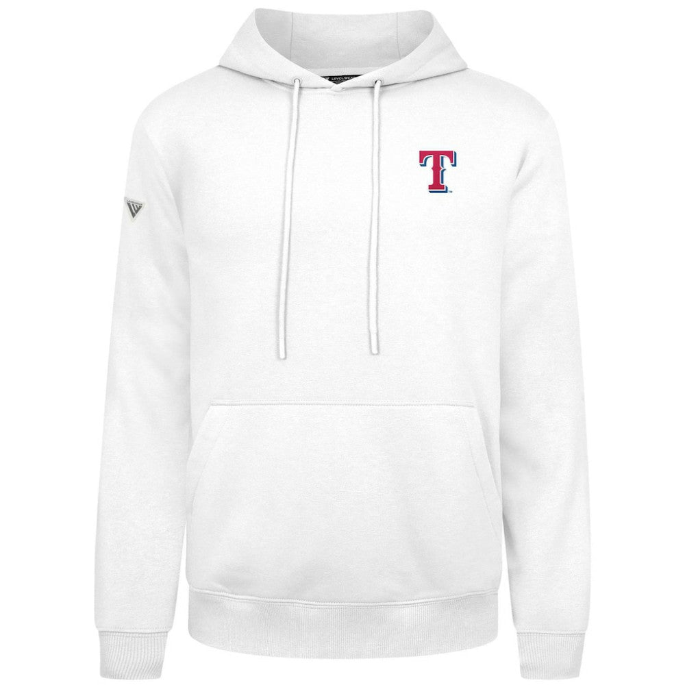 Texas Rangers Levelwear Podium Primary Pullover Hoodie White