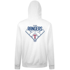 Texas Rangers Levelwear Podium Primary Pullover Hoodie White
