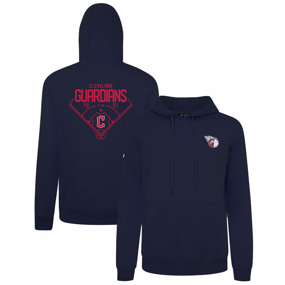 Cleveland Guardians Levelwear Podium Primary Pullover Hoodie Navy
