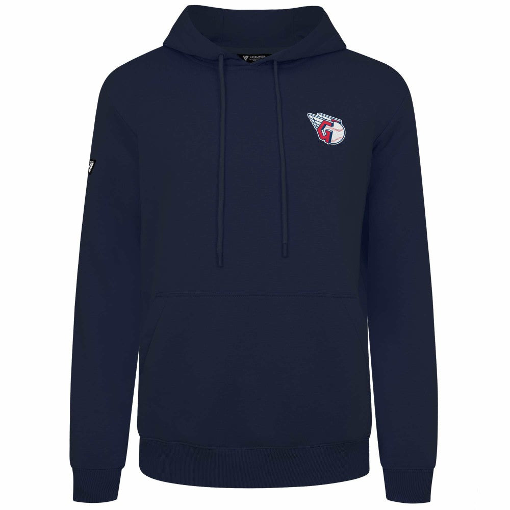 Cleveland Guardians Levelwear Podium Primary Pullover Hoodie Navy