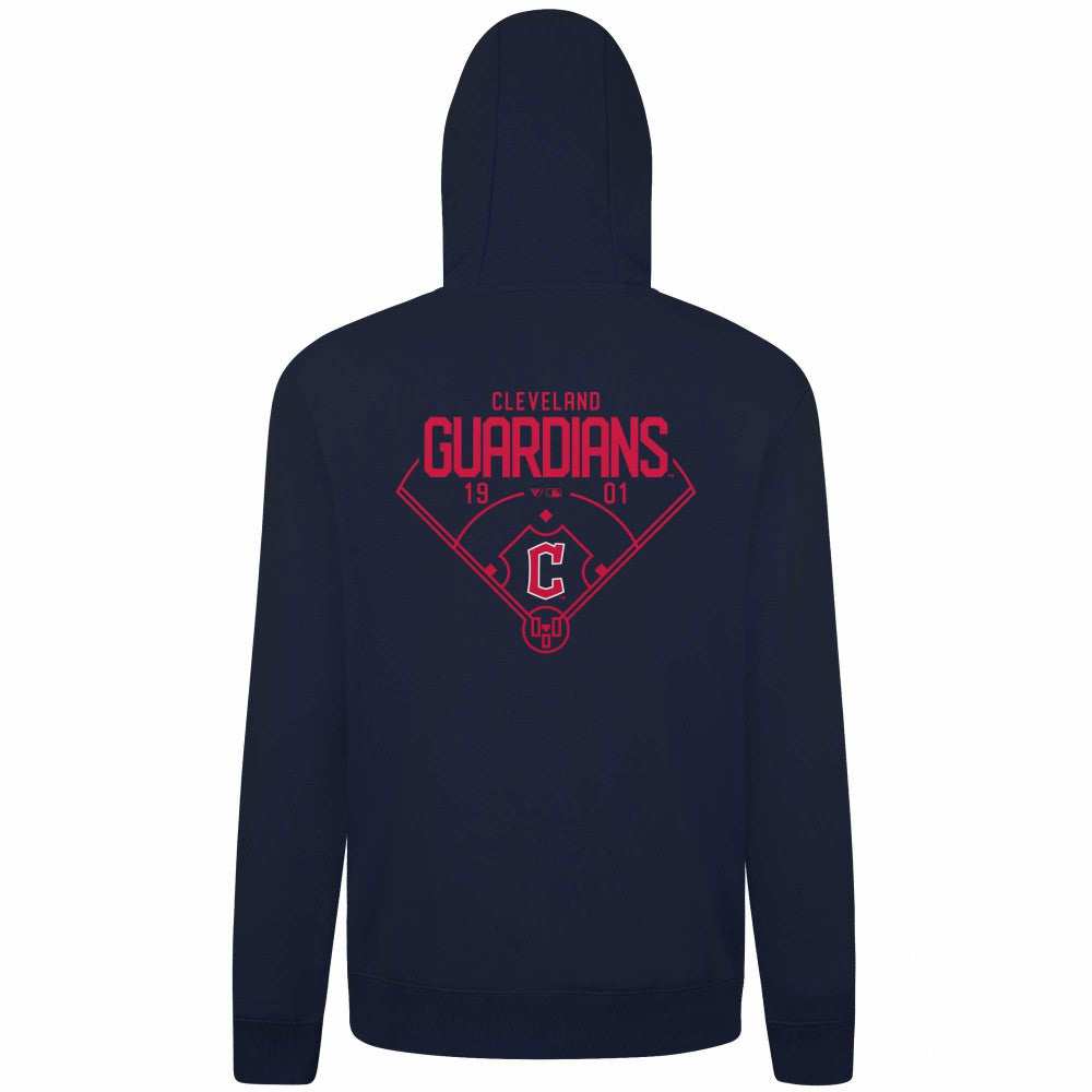 Cleveland Guardians Levelwear Podium Primary Pullover Hoodie Navy