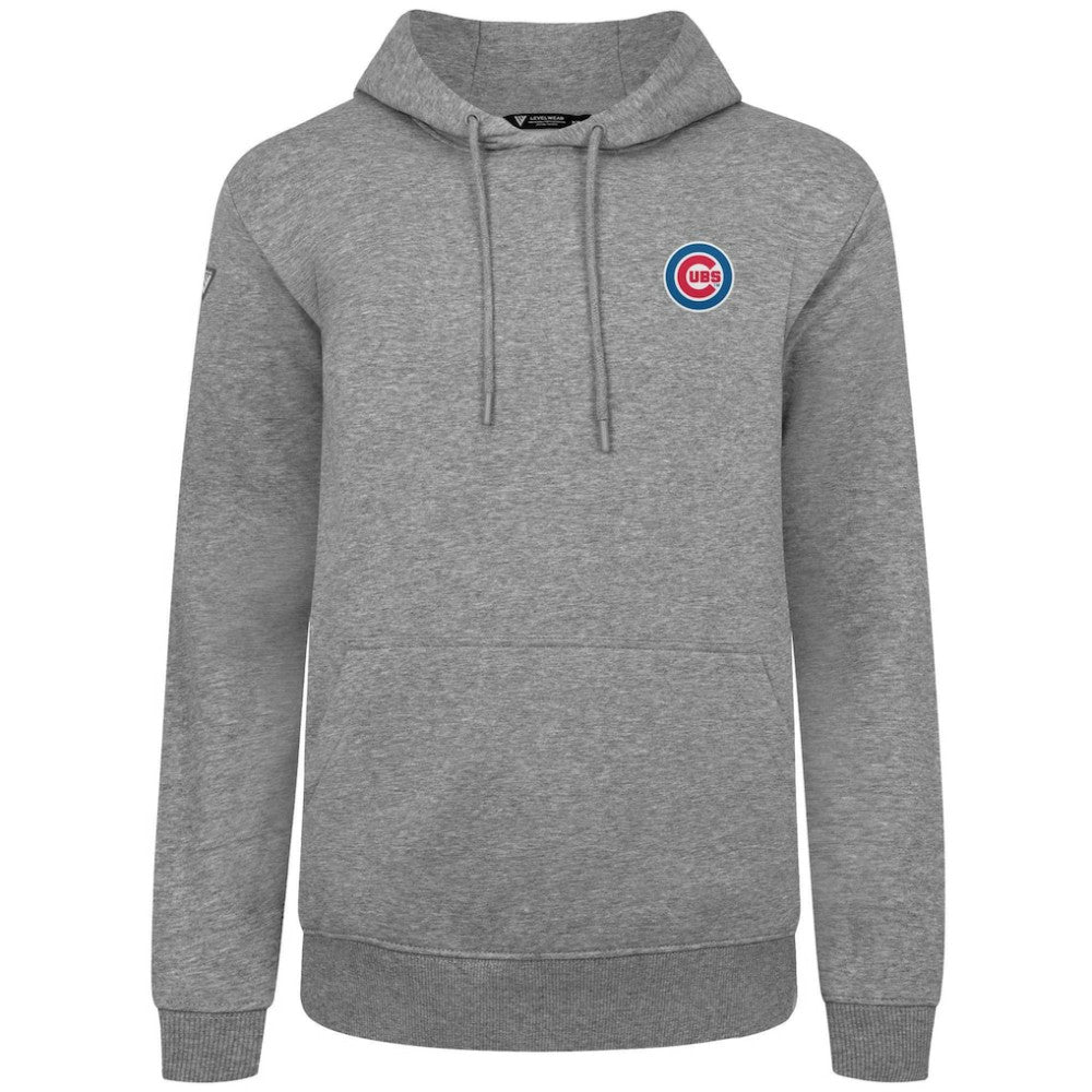 Chicago Cubs Levelwear Podium Primary Pullover Hoodie Gray