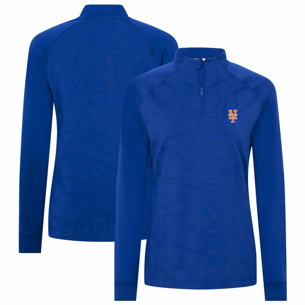 New York Mets Levelwear Women's Amethyst Insignia 2.0 Quarter-Zip Jacket Royal