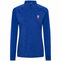 New York Mets Levelwear Women's Amethyst Insignia 2.0 Quarter-Zip Jacket Royal