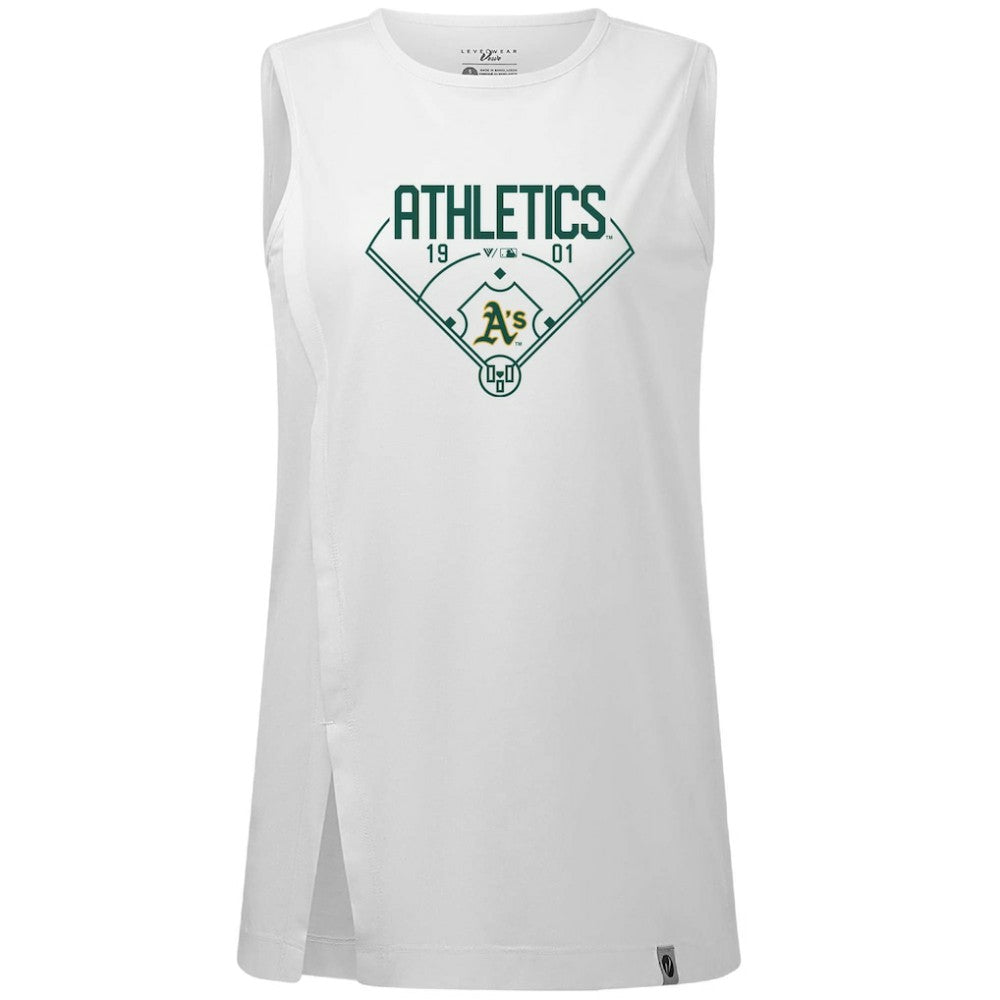 Athletics Levelwear Women's Influx Home Field Tank Top White