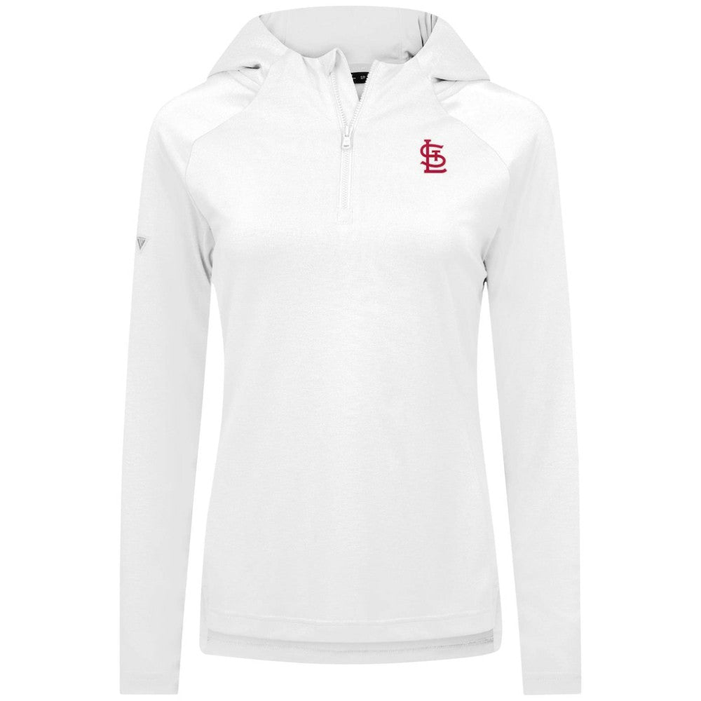St. Louis Cardinals Levelwear Women's Raven Insignia 2.0 Quarter-Zip Jacket White