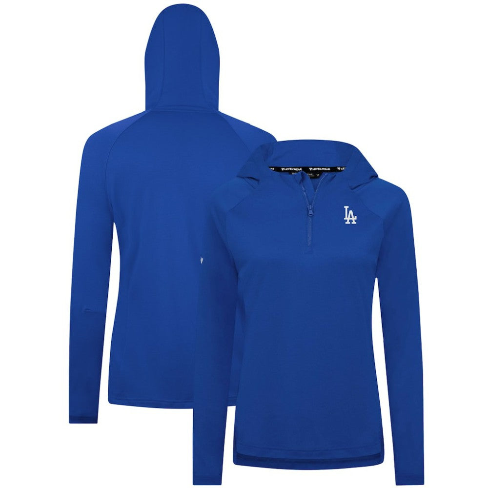 Los Angeles Dodgers Levelwear Women's Raven Insignia 2.0 Quarter-Zip Jacket Royal