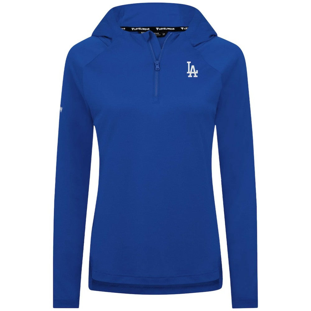 Los Angeles Dodgers Levelwear Women's Raven Insignia 2.0 Quarter-Zip Jacket Royal